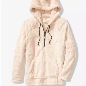 Victorias Secret PINK Teddy Half-Zip Hoodie
